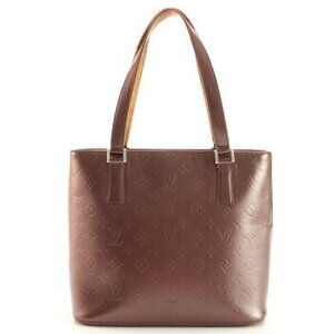 Louis Vuitton Monogram Matte Stockton Tote Bag Violet Shoulder